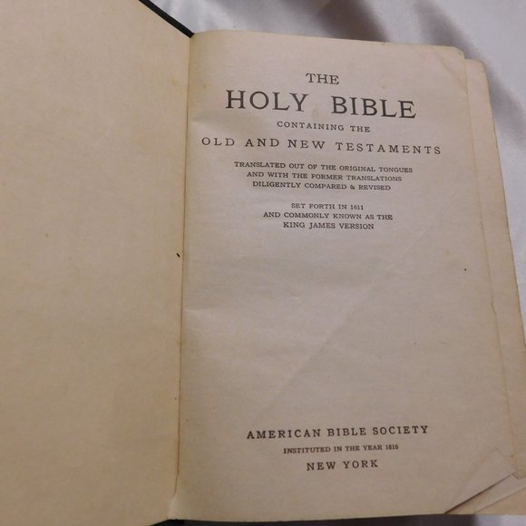 Holy Bible Old and New Testaments American Bible Society 1939 with Maps - Picture 4 of 12
